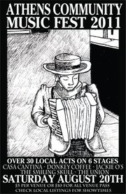 The 13th annual Athens Community Music Festival is Saturday, August 20th and features over 30 bands at 6 venues!